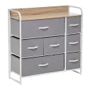 Комод Leset Ноа 7 ящиков Белый/Светло-серый Размеры: Высота 790мм Глубина 290мм Ширина 800мм