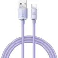 Кабель Baseus Crystal Shine Series Fast Charging Data Cable USB to Type-C 100W 2m Purple (CAJY000505)