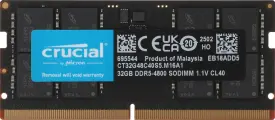 Память DDR5 32GB 4800MHz Crucial CT32G48C40S5 RTL PC5-38400 CL40 SO-DIMM 262-pin 1.1В dual rank Ret
