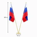Флагшток напольный двойной 2 м, платформа d 30 см