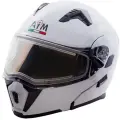 Мотошлем модуляр AiM JK906 White Glossy, XXXL