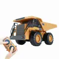 Самосвал с дистанционным управлением 1/24 2.4GHz 9CH RC Construction Truck Engineering Vehicles Развивающие игрушки для детей со светомузыкой