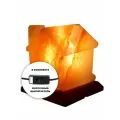 Лампа соляная Stay Gold Домик, светло-розовый, каменная соль,15 Вт