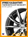 Автомобильные диски iFree Казантип 7.5x18 5x114.3 ET 50 Dia 67.1 блэк джек