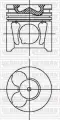 YENMAK 31-04497-000 поршень в сборе поршень+кольца d85 std Peugeot (Пежо) tepee, Citroen (Ситроен) jumpy 2.0hdi