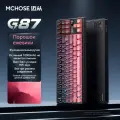 Механическая клавиатура MCHOSE G87, 10000 мАч, переключатель cabbage bean curd v2, Черный розовый