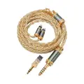 Кабель Kinera Mia, для внутриканальных наушников, витой, золотистый