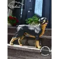 Фигурка садовая для дачи и сада собака Decobraz из полистоуна, на газон