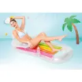 Матрас-кресло пляжный надувной Кинг Кул (белый), 160х85см, от 14 лет, Intex 58802
