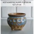 Керамический горшок для суккулентов и кактусов / Керамический горшок для цветов №2