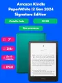 Электронная книга 7 Amazon Kindle PaperWhite 12 Gen 2024 32Gb Metallic Jade Без рекламы
