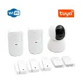 Охранная Wi-Fi видеосигнализация TUYA Страж Video-Alarm 7-W (K6309RU) с камерой 2mp и 2-мя датчиками движения и 3-мя открытия дверей. Сигнализация WI