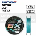 Плетеный шнур для рыбалки MIFINE HYPER 8X 145m; 0,08mm