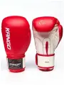Боксерские перчатки Kango BMK-004, тренировочные, красная эко-кожа, 10oz