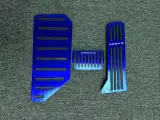 Алюминиевые накладки на педали для Zeekr 001 синие