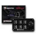 Мини клавиатура для ритм-игр и записи макросов VOROTEX K06 Knob, Hot Swap Red Switch, чёрный