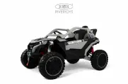 Детский электромобиль RiverToys Z707ZZ с дистанционным управлением, полноприводный, одноместный серый