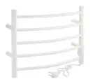 Полотенцесушитель BRIMIX BK109AW5 белый электрический 415 х 540 х 80 мм КЛАССИК-ПРЕМИУМ-ДУГА на 5 перекладин