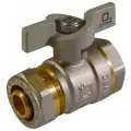 Кран шаровый  СТМ CWPF комбинированный, латунь,     1 шт. Ду 20 (3/4) комбинированный