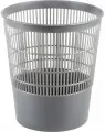 Корзина для бумаг Стамм 18 л, сетчатая, серая КР02