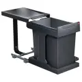 Мусорное ведро Hailo Solo automatic 3636001 - выдвижение синхронно с фасадом