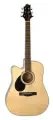 GREG BENNETT GD100SCE/LH/N - электроакустическая гитара с вырезом, левосторонняя, цвет натуральный
