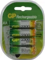 Перезаряжаемые аккумуляторы GP 230AAHC AA, емкость 2300 мАч - 4 шт. 230AAHC-2DECRC4 GP 230AAHC-2DECRC4