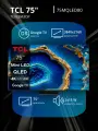Телевизор TCL 75 75MQLED80, диагональ 75, разрешение 4K, частота обновления 120Гц, mini-LED, безрамочный