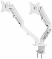 Кронштейн для двух мониторов UniTeki FMGT82W для двух мониторов к столу, газ лифт, диагональ 17-27 дюймов