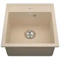 Мойка для кухни VIGRO врезная из искусственного камня (46*50 см), латте