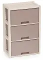 Комод Колорит 3-х секцион. (бежевый) пластик Альтернатива М7833