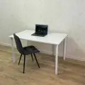 Письменный стол Компьютерный Белый 120*70 см. Ножки белые