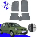 Автомобильные коврики EVA/ЕВА/ЭВА для Ford Fiesta MK5 (АКПП) 2002-2008 серый черный