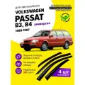 Дефлекторы боковых окон Volkswagen Passat B3, B4 (Фольксваген Пассат Б3, Б4) универсал 1988-1997, ветровики на двери автомобиля, ТТ