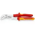 Клещи переставные KNIPEX COBRA VDE, зев 50 мм, 250 мм, хром, 2-комп диэлектрические ручки, проушина KN-8726250T