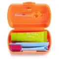CURAPROX Дорожный набор BE YOU green (паста, щетка, ершики), оранжевый бокс