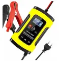 Зарядное устройство для автомобильного аккумулятора АКБ (ЖК дисплей, AMG/GEL, функция восстановления) / Желтый