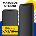 Матовое защитное стекло для iPhone X, iPhone XS, iPhone 11 Pro, Противоударное стекло на Айфон Х, ХС, 11 Про