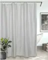Штора занавеска для ванной Bath Plus 180*200 однотонная не промокаемая плотная 120 мг light grey