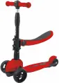 Детский трехколесный самокат-беговел Sportsbaby MS-927 Virage складной со светящимися колесами красный