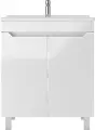 Тумба с раковиной Айсберг Мечта 70 напольная, 71 см, классика, белая, прямоугольная, в современном стиле из МДФ из фарфора