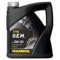 Синтетическое моторное масло MANNOL LONGLIFE 504/507 5W-30 5 л 7001