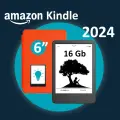 Электронная книга Amazon Kindle 11, 6, 16Gb, 2024, Wi-Fi, подсветка, Special Offer, чёрная, с обложкой ReaderONE