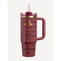 Термокружка Stanley Quencher H2.0 FlowState 0.89 л (30 oz), с трубочкой, цвет винно-красный (Red Velvet Cake), лимитированная серия The Valentine's Day, оригинал США