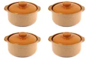 Набор из 4-х горшков-сотейников 0,8л (розовый)