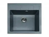 Мойка для кухни мраморная GranFest Quadro GF Q561 графит