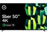Телевизор LED Sber 50 SDX-50U4124 салют тв Frameless черный 4K Ultra HD 60Hz DVB-T DVB-T2 DVB-C DVB-S DVB-S2 USB WiFi Smart TV