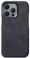 Чехол из алькантары (открытый) с MagSafe для iPhone 14 Pro Max, Sancore (Черный)