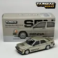 TW 1:64 Tarmac Works Mercedes-Benz 190 E 2.3-16 Race of Champion 1984, модель автомобиля из сплава Chase, TW 190E Gold