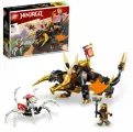 Конструктор Ниндзяго Земляной дракон Коула, 285 деталей, совместим с Ninjago Черно-золотой дракон 71782